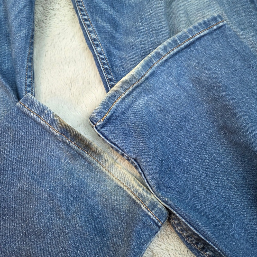 Levi's 505 Regular Fit Jeans Mens 40x32 Blue Straight Leg Denim 00505-1541 - Picture 7 of 11